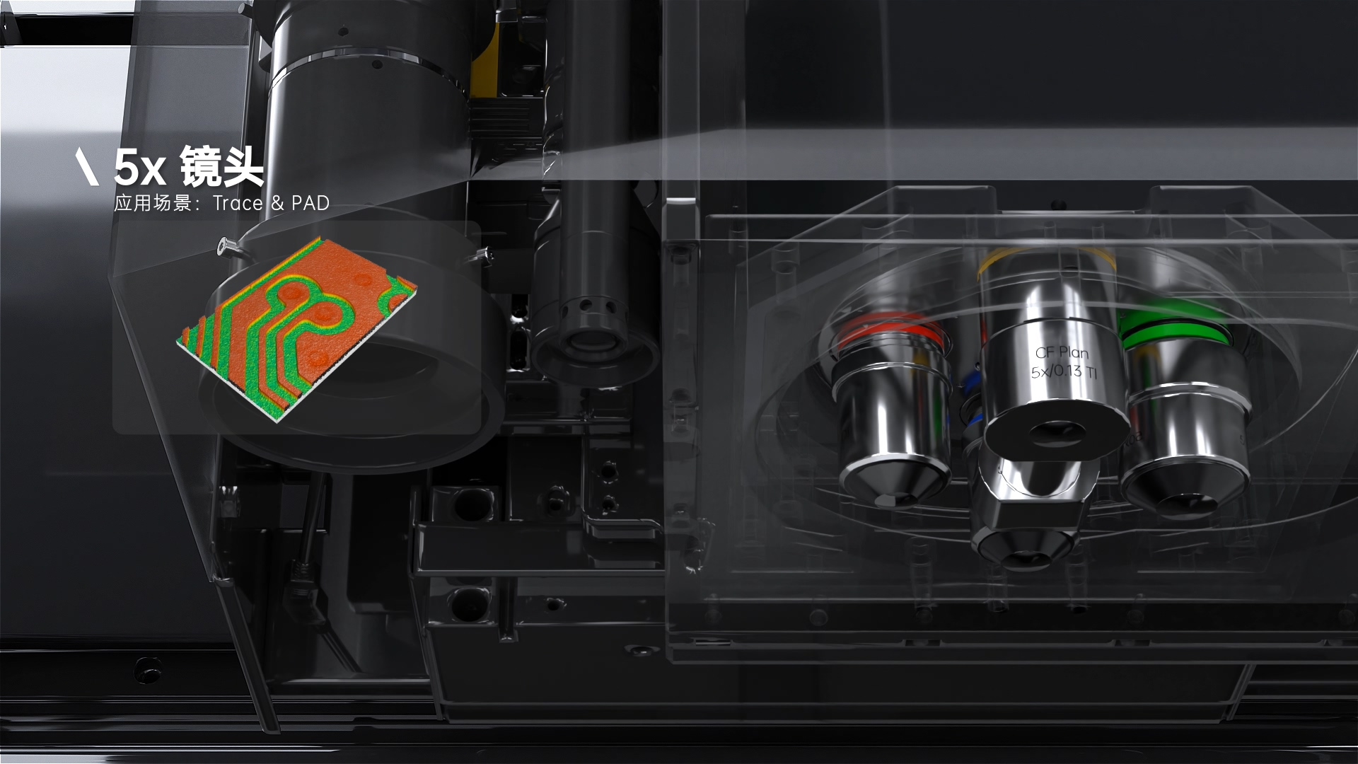 工业3D量测设备工艺流程动画